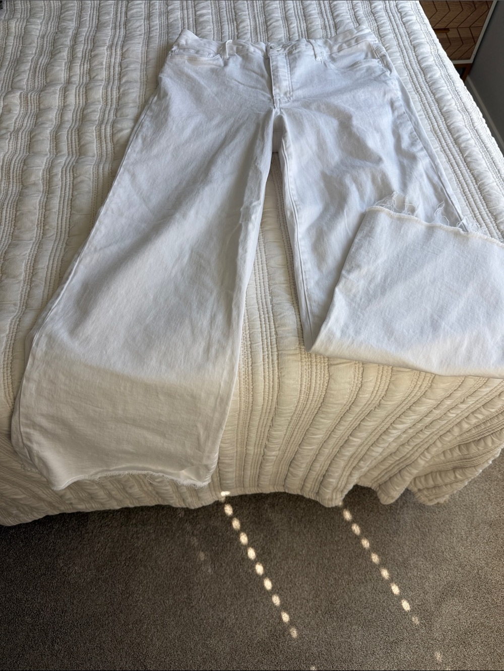 Kut from the Kloth White Wide-Leg Jeans